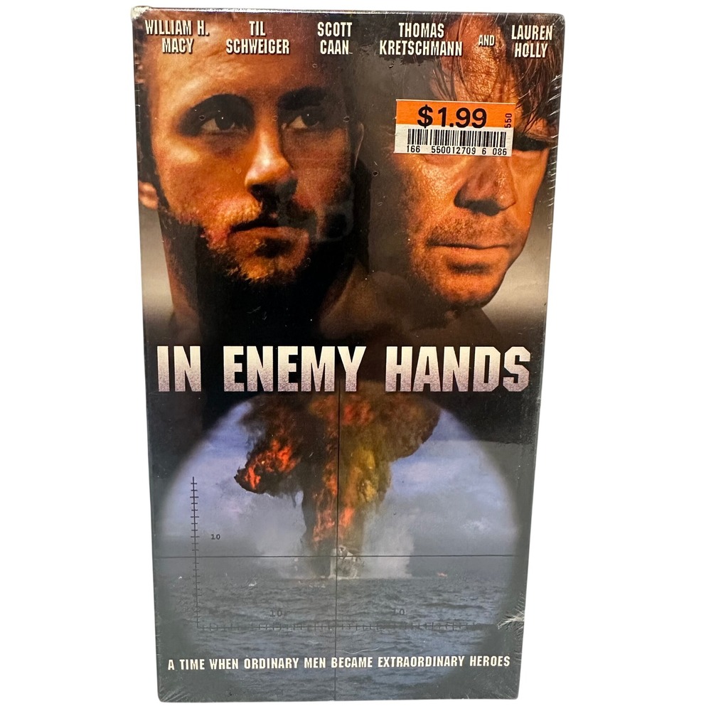 Artisan Entertainment In Enemy Hands VHS War Movie Submarine U-Boat‎